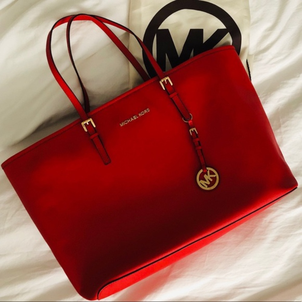 Michael kors BRIGHT red bag